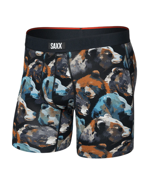 Saxx Boxers Vibe Vibe Xtra BB Fly - Beartastic Black