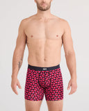 Saxx Vibe Xtra Soft Comfort Boxer Brief Fly - Love Check Baby - Black