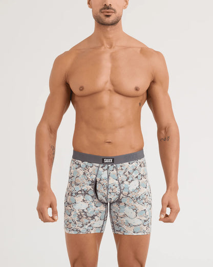 Saxx Underwear Vibe Marble Camo - Clay Blue