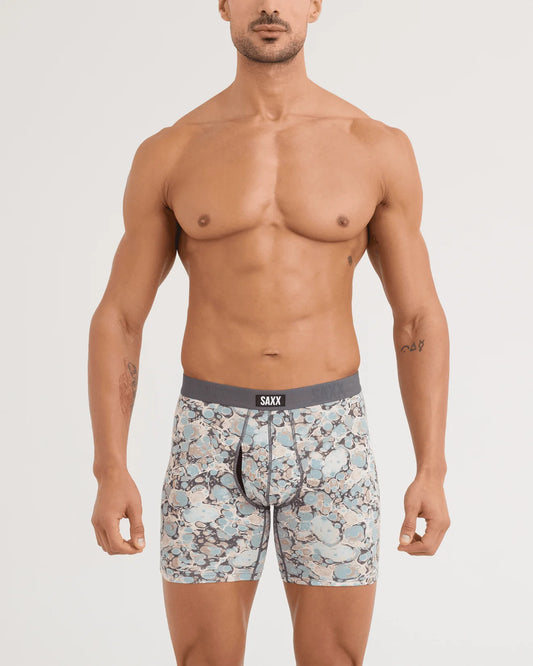 Saxx Underwear Vibe Marble Camo - Clay Blue