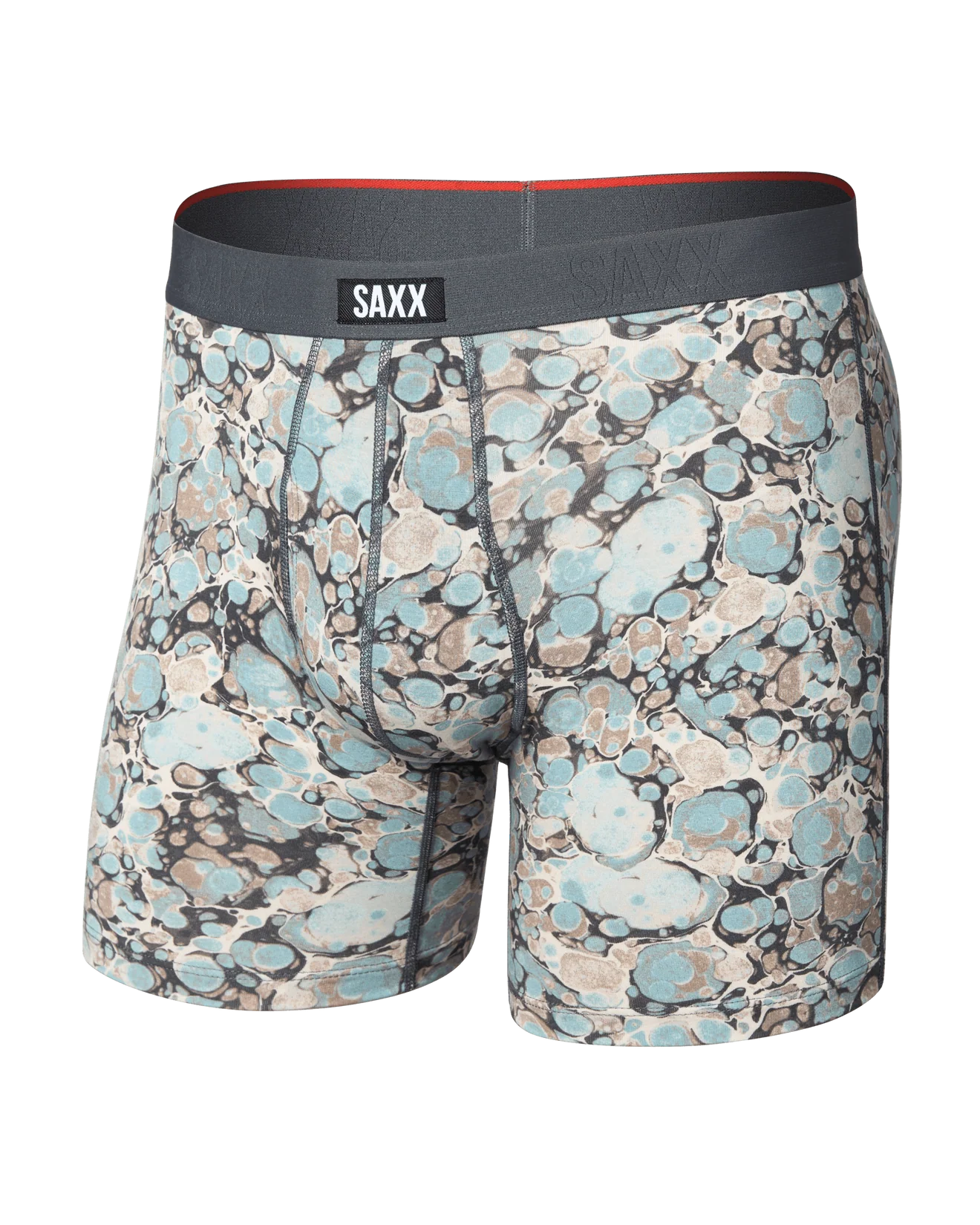 Saxx Underwear Vibe Marble Camo - Clay Blue