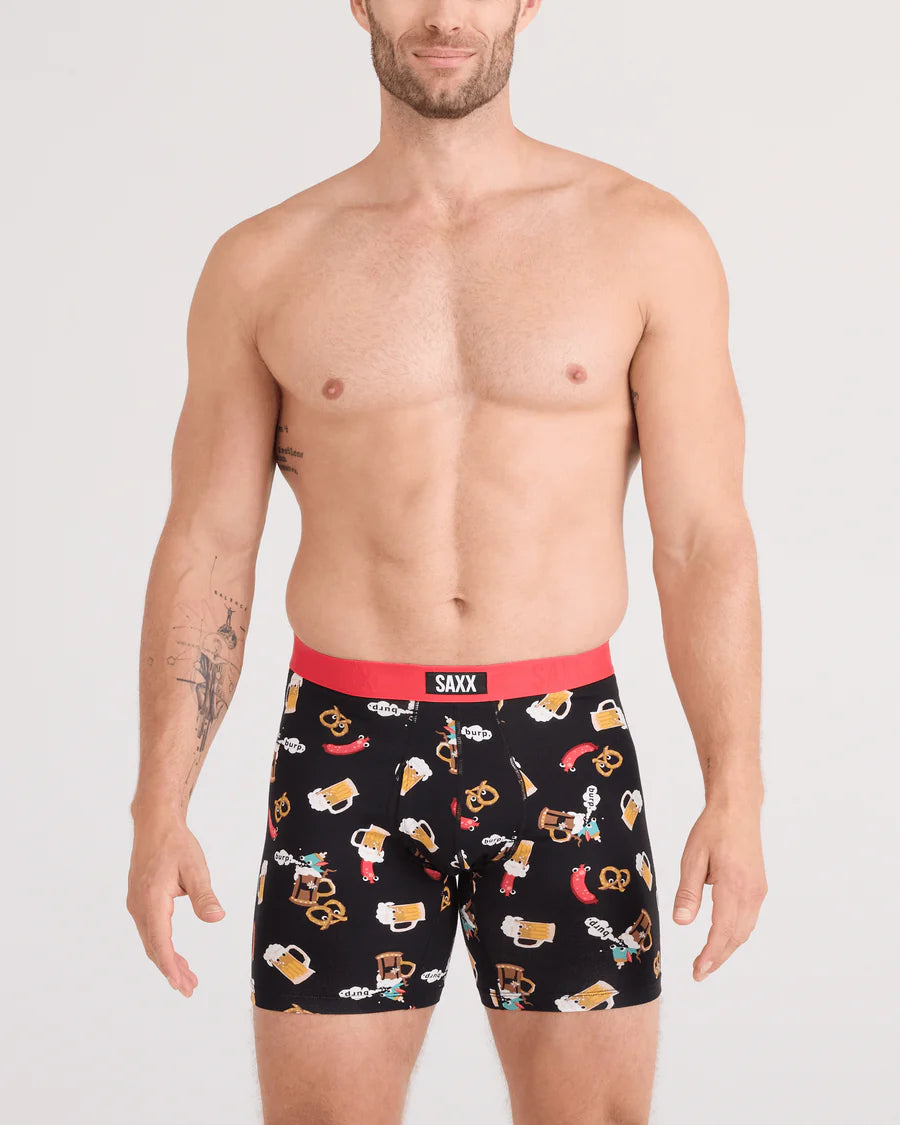 Saxx Boxers Vibe Vibe Xtra BB Fly - Oktober Brats Black