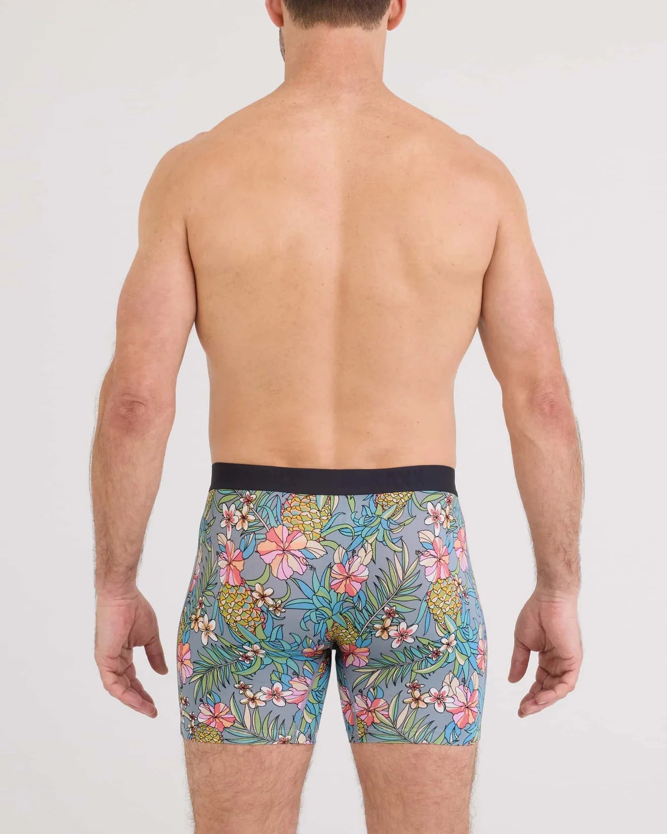 Saxx Vibe Xtra Soft Comfort Boxer Brief Fly 2PK - Pineapple Field & Black