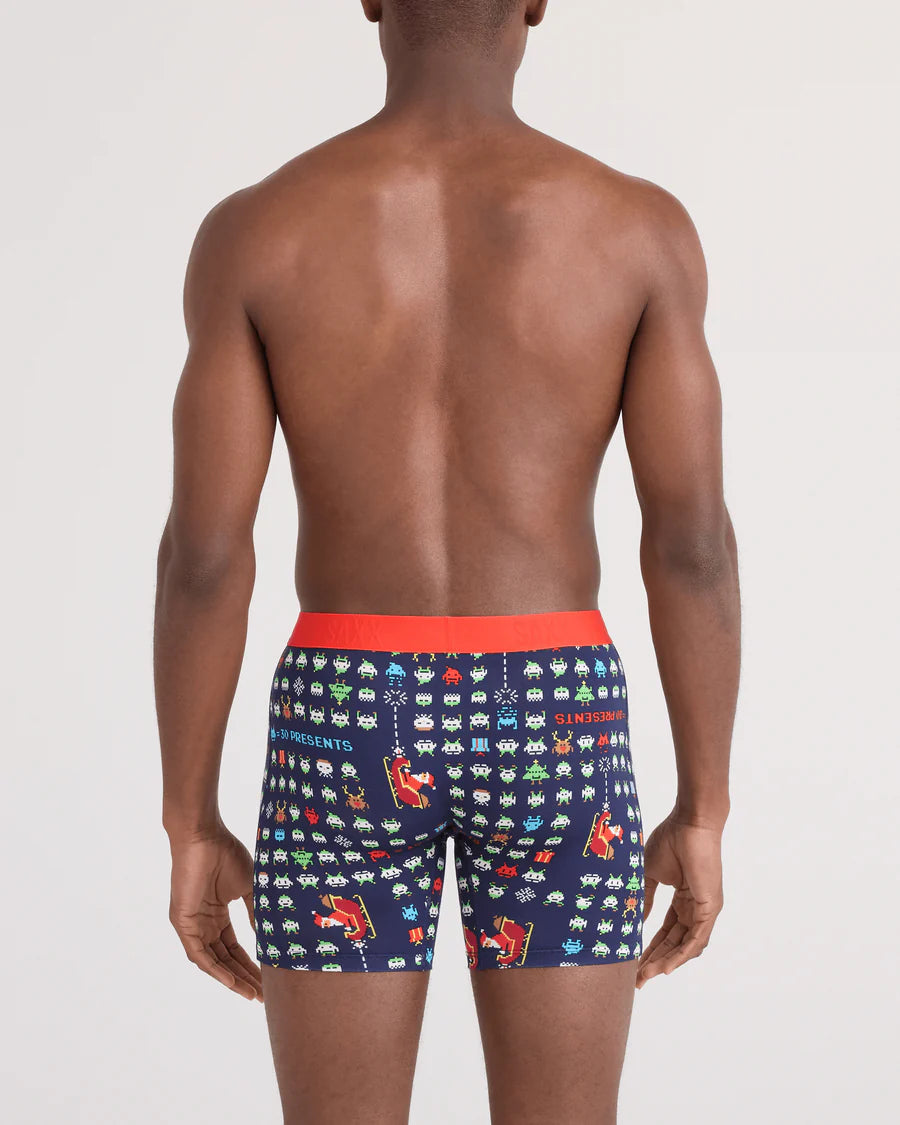 Saxx Boxers Blue Vibe Xtra BB Fly - Sleigh Invaders  Maritime