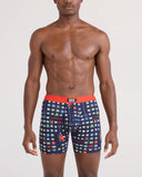 Saxx Boxers Blue Vibe Xtra BB Fly - Sleigh Invaders  Maritime