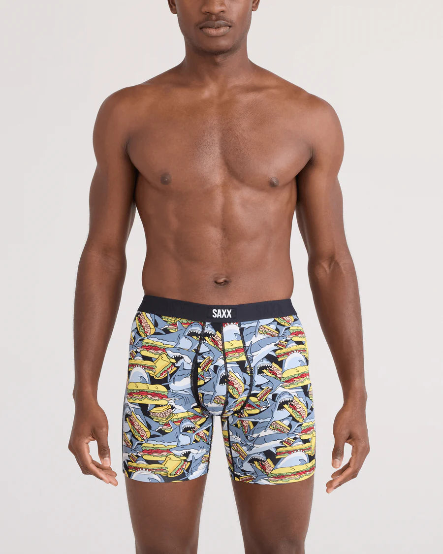 Saxx Boxers Vibe Vibe Xtra BB Fly - Shark Sub Grey