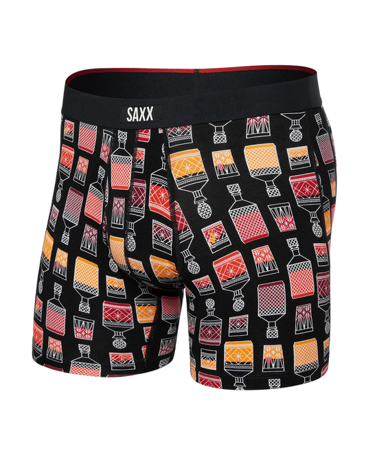 Saxx Vibe Xtra Super Soft Boxer Brief Fly - Top Shelf - Black
