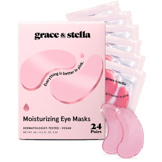 Grace & Stella Pink Moisturizing Under Eye Masks - 24 Pairs