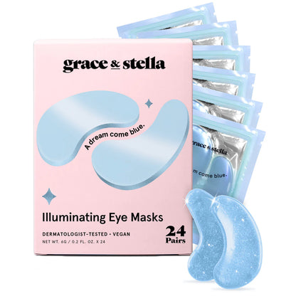 Grace & Stella Blue Illuminating Under Eye Masks - 24 Pairs