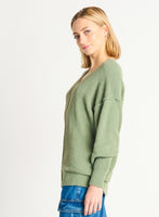 Dex Plus Ultra Soft V-Neck Sweater - Sage