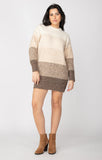 Dex Colorblock Sweater Dress - Neutral Colorblock