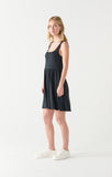 Dex Square Neck Mini Dress - Black