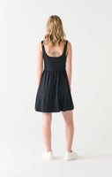 Dex Square Neck Mini Dress - Black