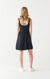 Dex Square Neck Mini Dress - Black