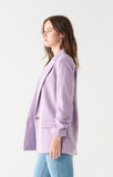 Dex Ruched Sleeved Flowy Blazer - Lavender