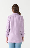 Dex Ruched Sleeved Flowy Blazer - Lavender