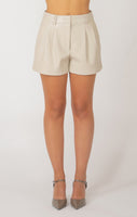 Black Tape Short - Cream Beige