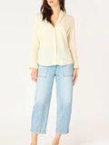 Dex Longsleeve Button Front Blouse - Lemon