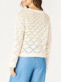 Dex Crochet Sweater - Ecru