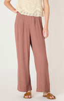 Dex Wide Leg Pull On Pant - Rose Taupe