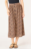 Dex Button Front Midi Skirt - Mini Leopard