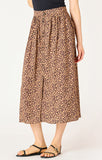 Dex Button Front Midi Skirt - Mini Leopard