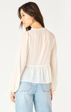 Dex Swiss Dot Blouse - Off White