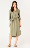 Dex Belted Utility Dress - Olive