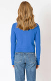 Dex Plus Easy Crewneck Cardigan - Sapphire