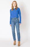 Dex Plus Easy Crewneck Cardigan - Sapphire