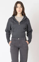 Dex Half Zip Hooded Sweater - Smokey Grey