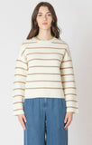 Dex Stripe Sweater - Cream/Sand Stripe