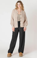 Dex Crewneck Cardigan - Beige