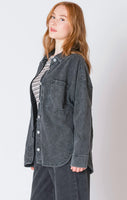 Dex Knit Denim Jacket - Washed Black