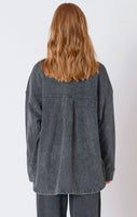 Dex Plus Knit Denim Jacket - Washed Black