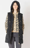 Dex Plus Hooded Puffer Vest - Black