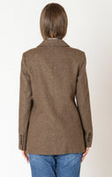 Dex Utility Blazer - Brown Tweed