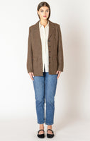 Dex Utility Blazer - Brown Tweed
