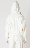Dex Hooded Cable Sweater - Snow