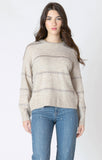 Dex Sequin Stripe Sweater - Light Oat