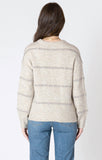 Dex Sequin Stripe Sweater - Light Oat