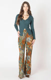 Dex Flyaway Ribbed Sweater - Pine