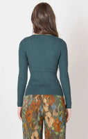 Dex Flyaway Ribbed Sweater - Pine