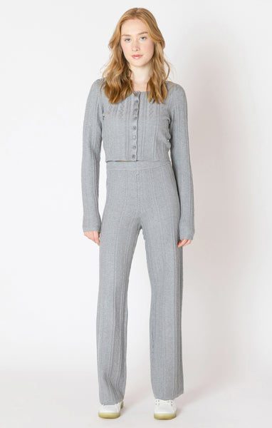 Dex Cable Knit Pant - Heather Grey
