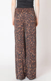 Black Tape Printed Flowy Pant - Animal Print