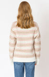 Dex Sweat Oversized Patterned Sweater - Red Fairisle