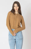 Dex Easy Crewneck Cardigan - Toffee
