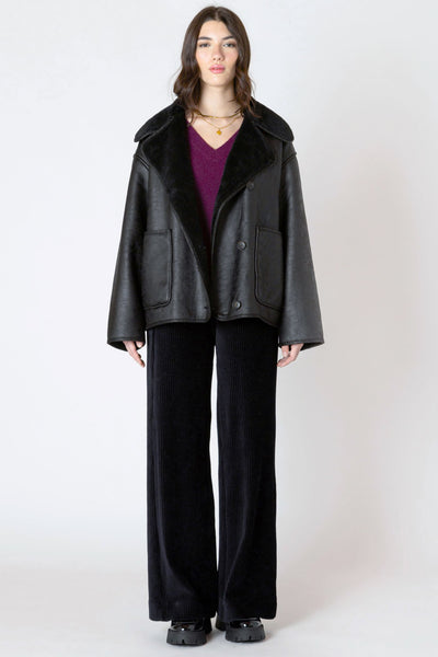 Dex Double Faced Sueded Jacket - Black