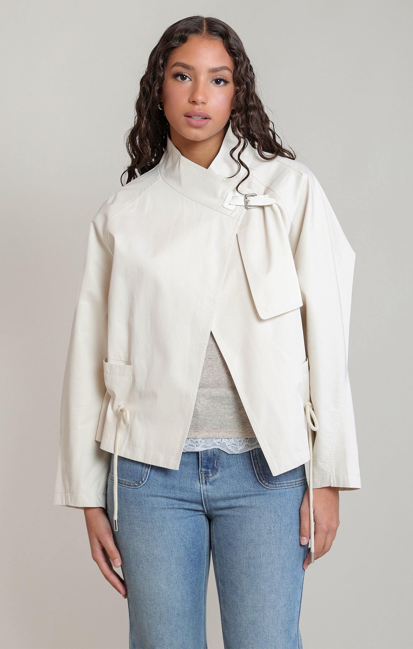 Dex The Waist Jacket - Cream
