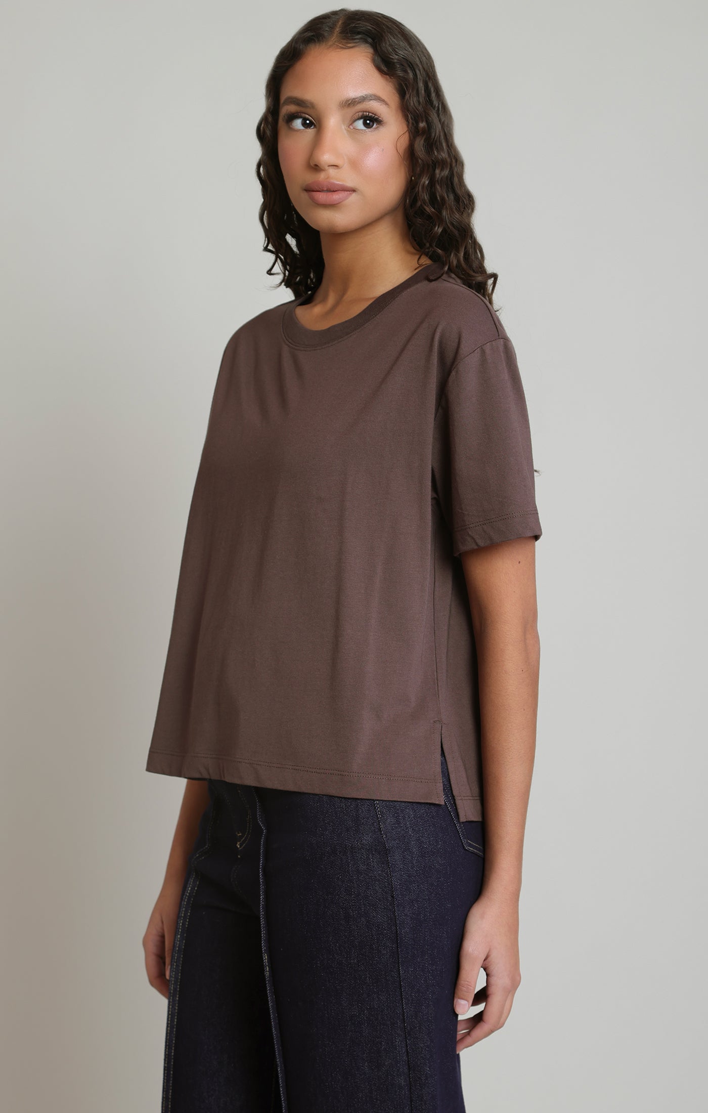 Dex SS Essential Tee - Brown